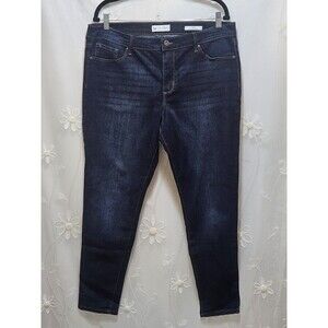 Jessica Simpson Womens Size 14 Blue Jeans Denim Poppy Mid-Rise Skinny Casual